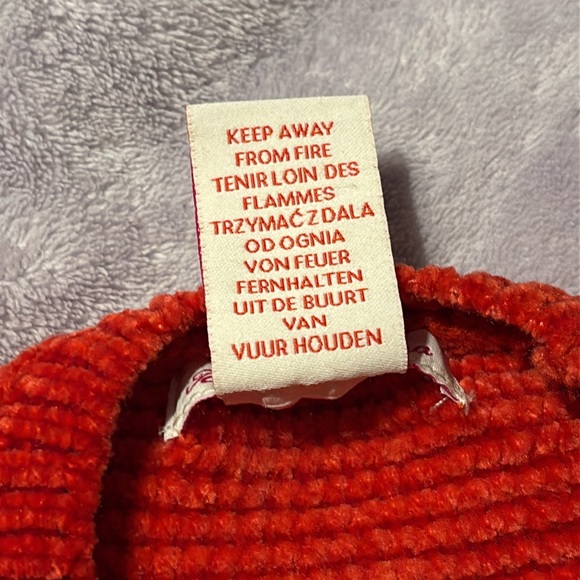 Tommy Bahama Toddler Girl’s Bright Red Soft Chenille Sweater Size 4T - Picture 4 of 8